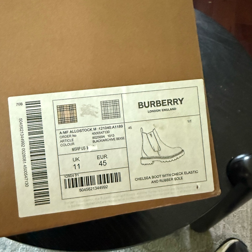 Burberry Archive Beige Chelsea Boots